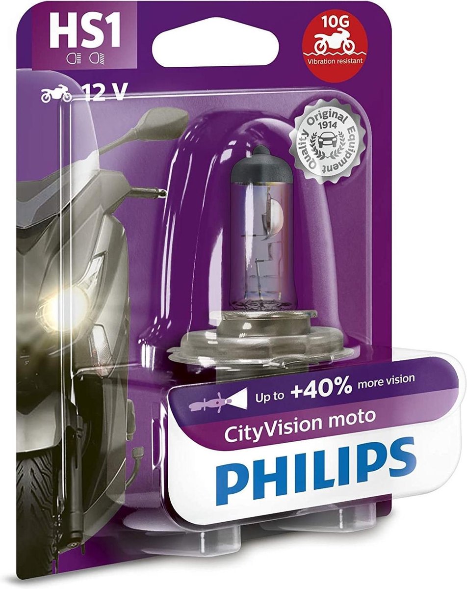Philips CityVision Moto HS1 12636CTVBW Blister