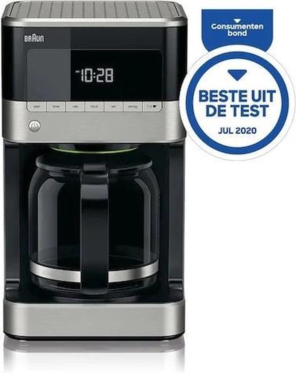 Braun KF7120BK PurAroma Koffiezetapparaat Zwart/RVS