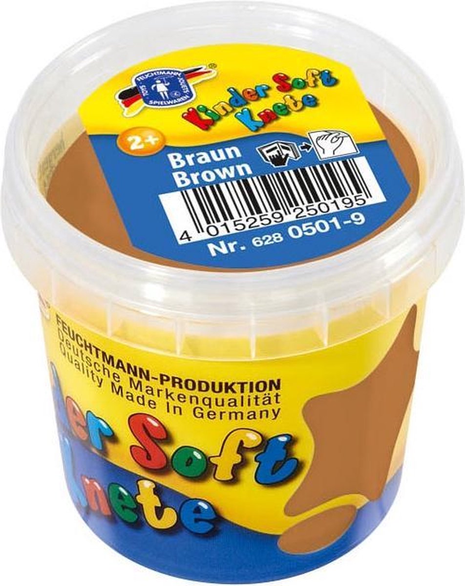 Feuchtmann klei kinderen basic - Boetseerklei - 150 gram - Bruin