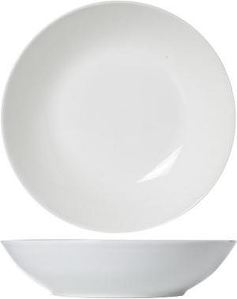 Budget Wit Diep Bord - Ø 20.5cm