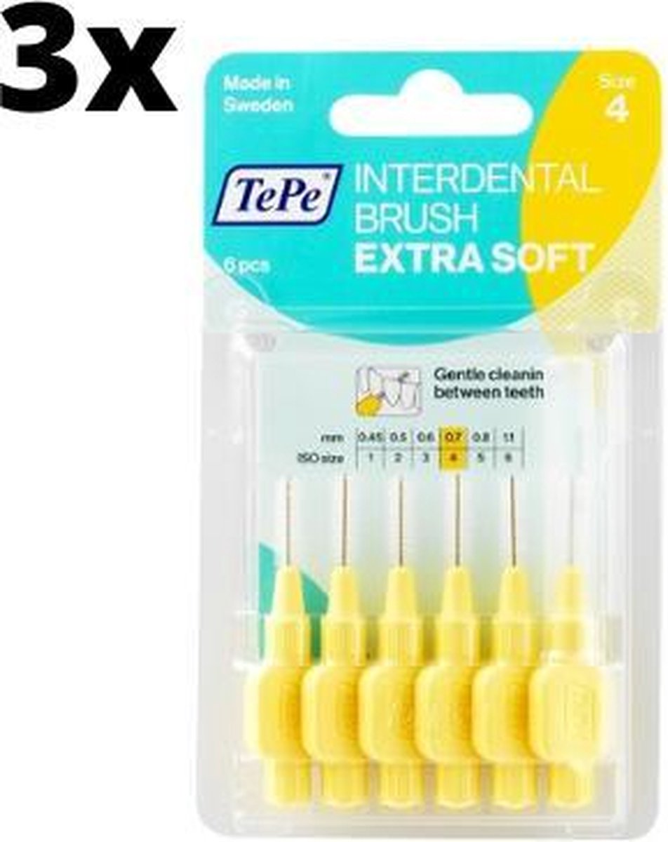 TePe Extra Soft Geel 0