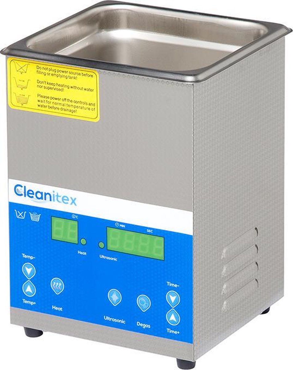 Cleanitex CXD2 - 2 liter | Professionele ultrasoon reiniger met een krachtige reiniging (Ultrasoonbad