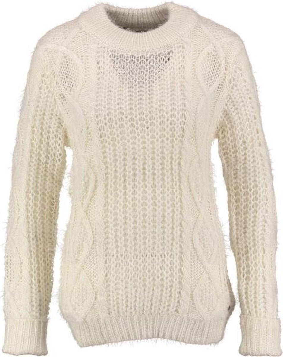 Garcia pluizige trui spring white (ecru) Maat - L