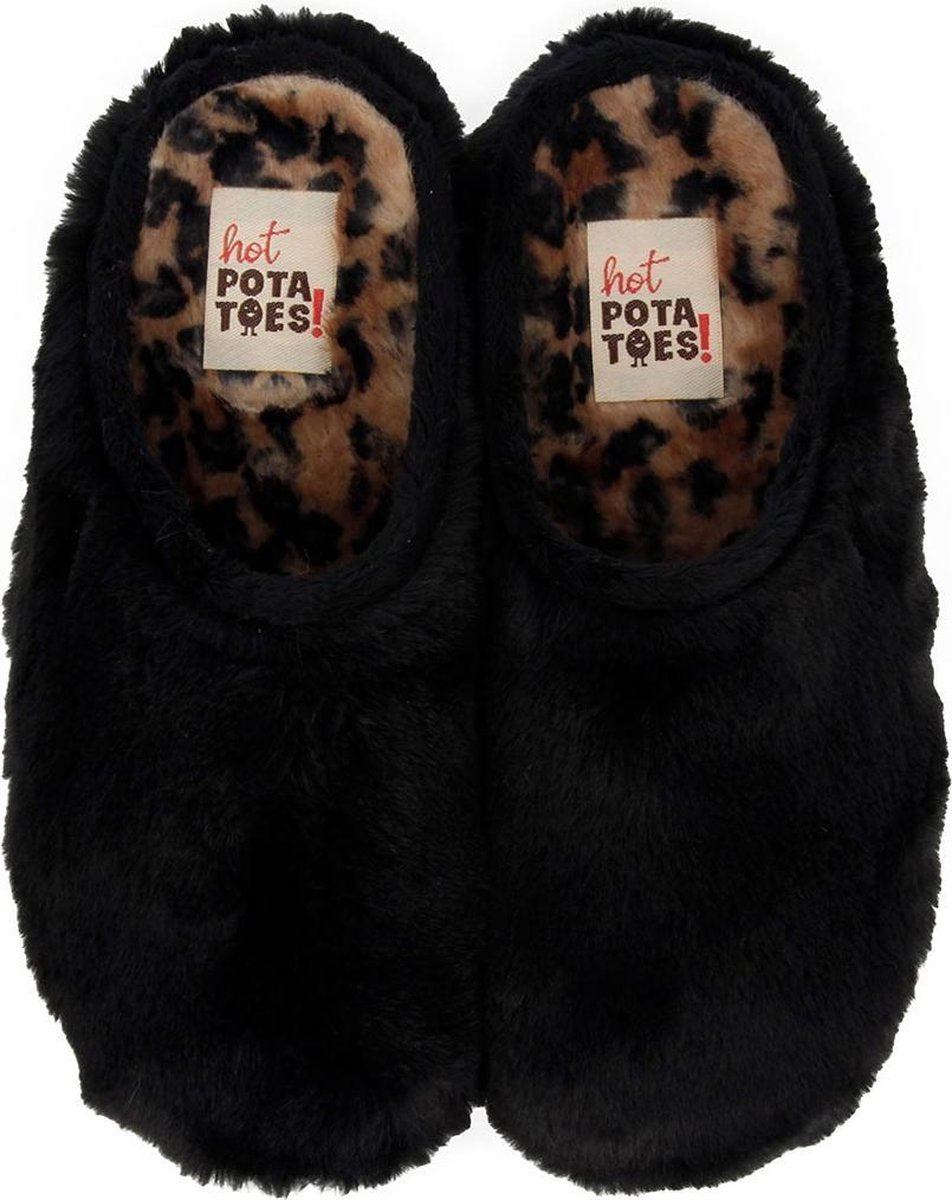 Hot Potatoes Pantoffels Hot Potatoes Zarinsk  Zwart Maat:40