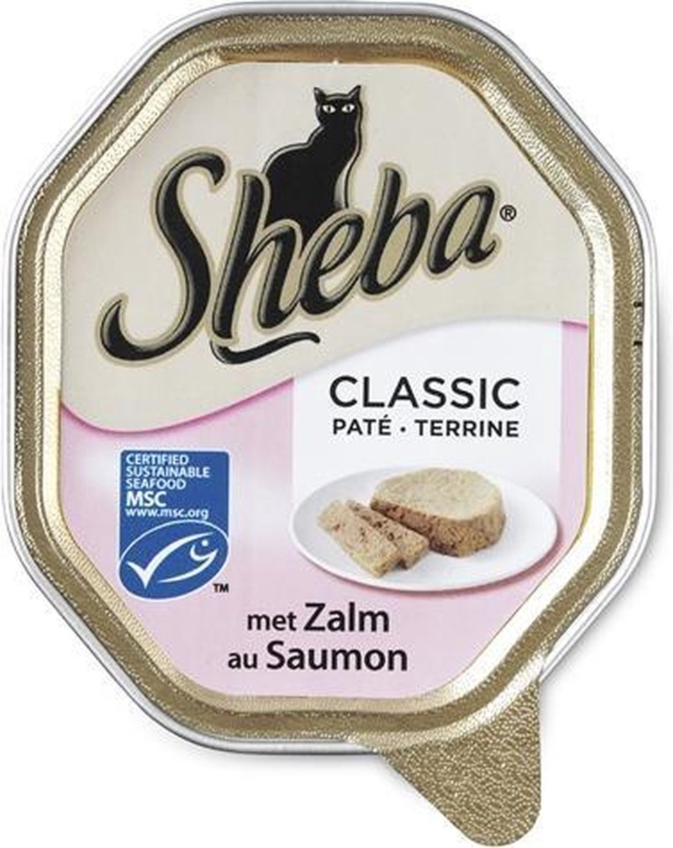 Sheba alu classic pate met zalm kattenvoer 85 gr