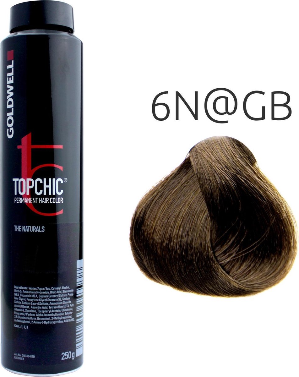 Goldwell - Topchic Depot Bus - 6N@GB Donkerblond Eluminated Goud Bruin - 250 ml