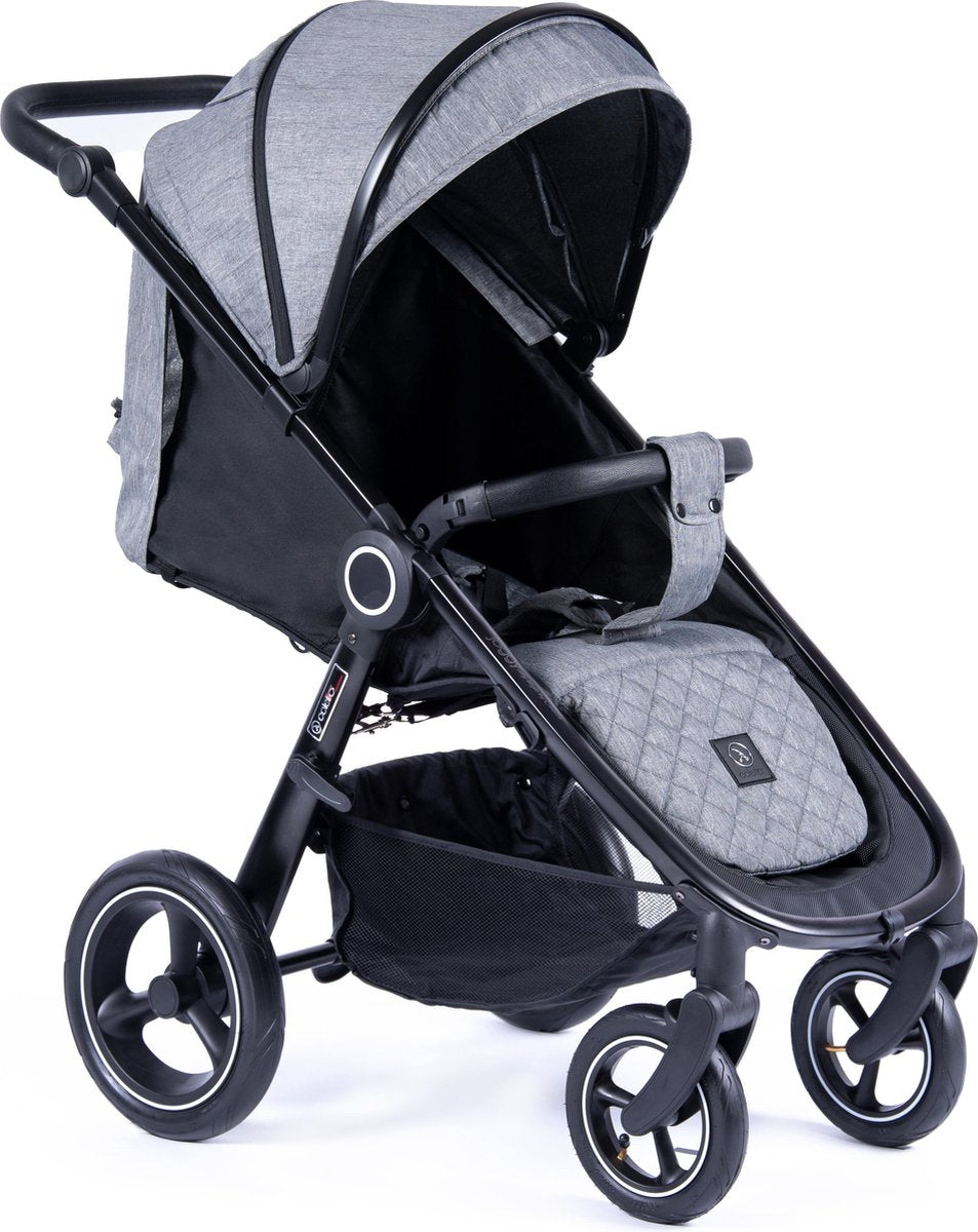 joggy buggy - Lichtgewicht- Inclusief voetenzak & regenhoes - Grijs