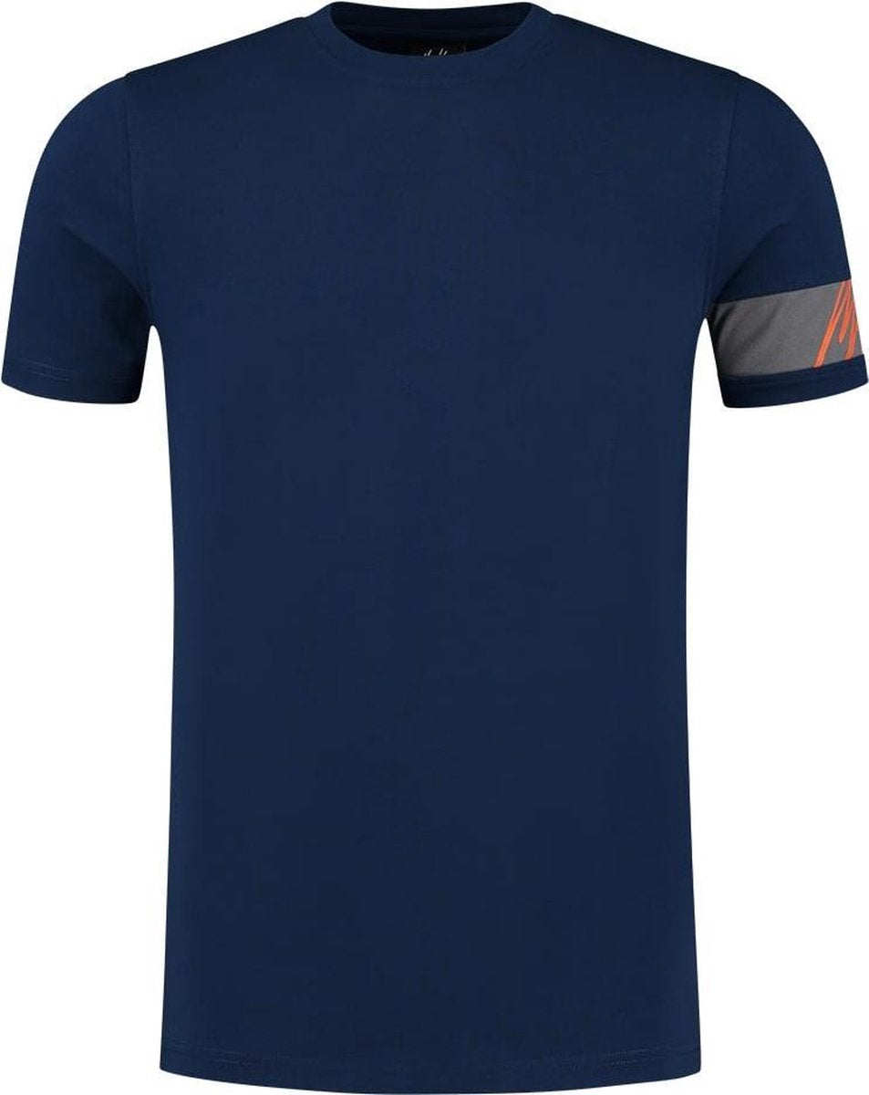 Malelions Captain T-Shirt - Navy/Orange - M