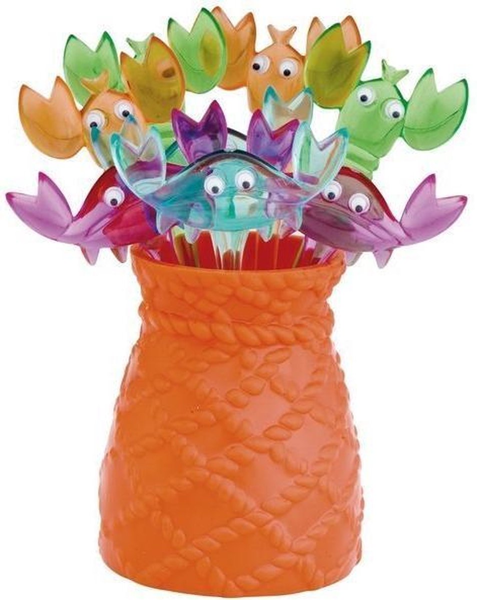 Zak!Designs Krab Prikkertjes - Herbruikbaar - Assorti - Set van 8 stuks