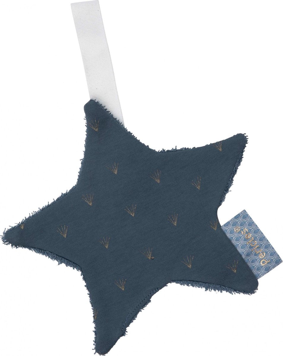Pericles Speendoekje 22 Cm Katoen/bamboe Donkerblauw