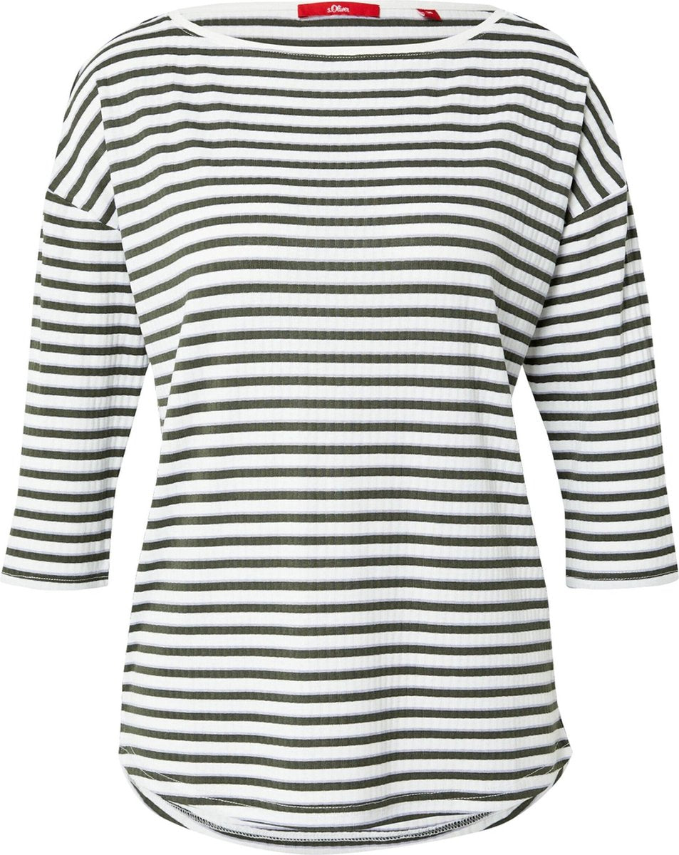 S.oliver shirt Olijfgroen-36 (S)