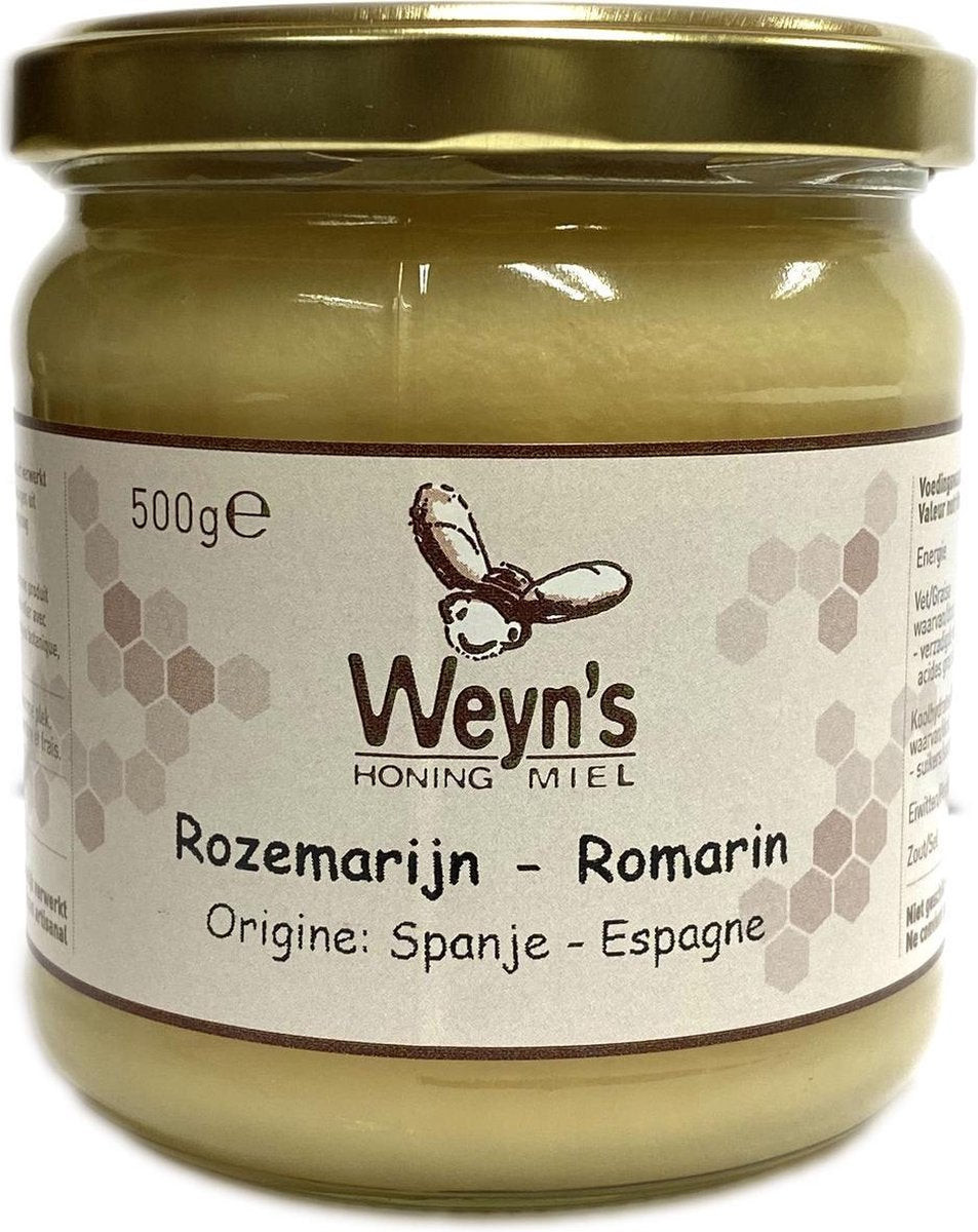 Rozemarijnhoning - 500g - Weyn's - Honing vloeibaar