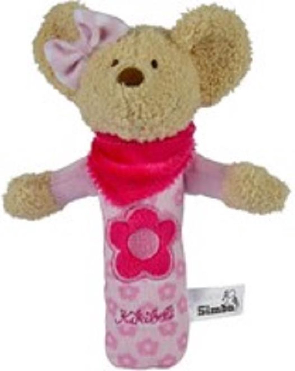 Pluche baby knijpfiguur Kikibell roze