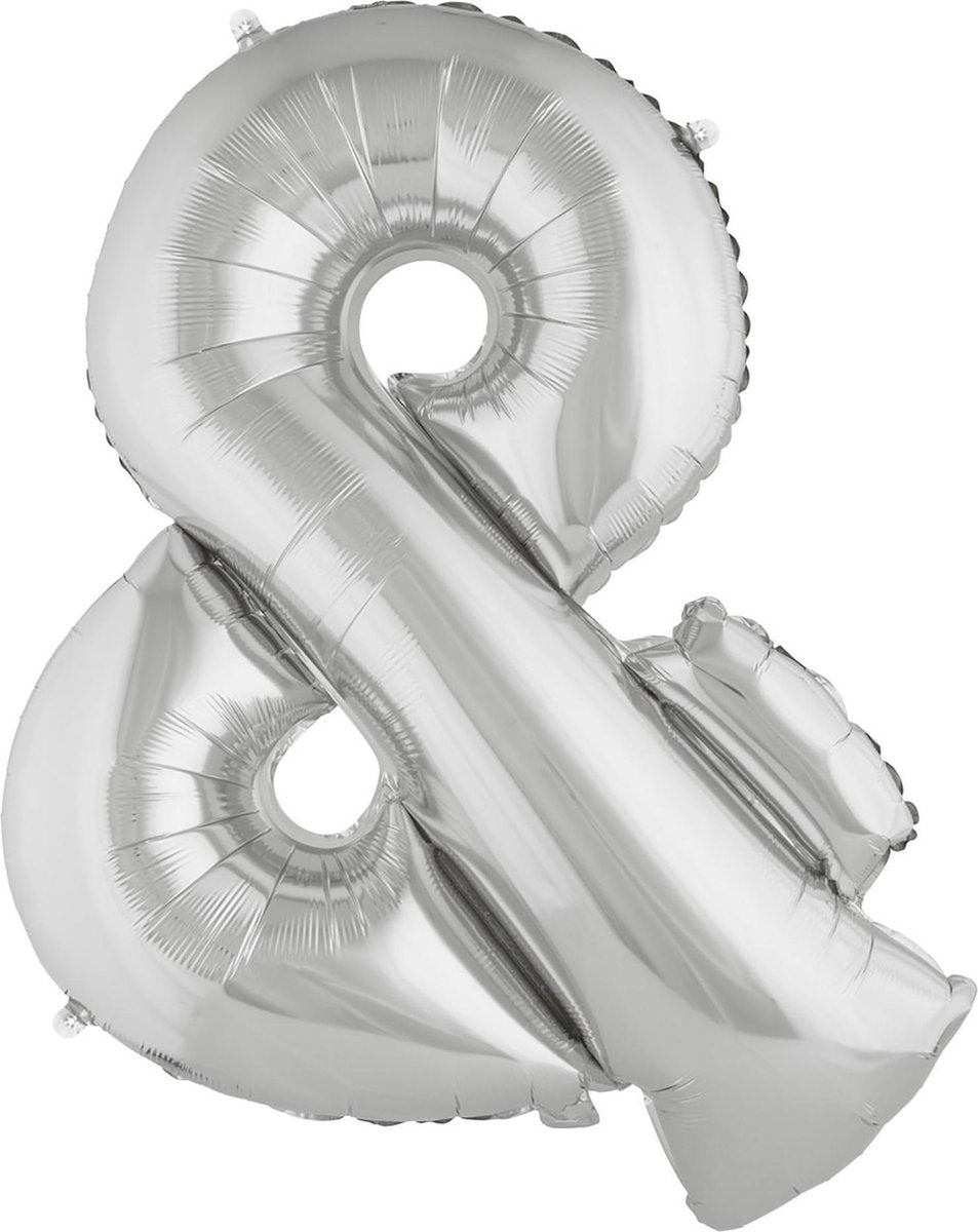 ESPA - Zeer grote zilverkleurige + ballon - Decoratie > Muur-