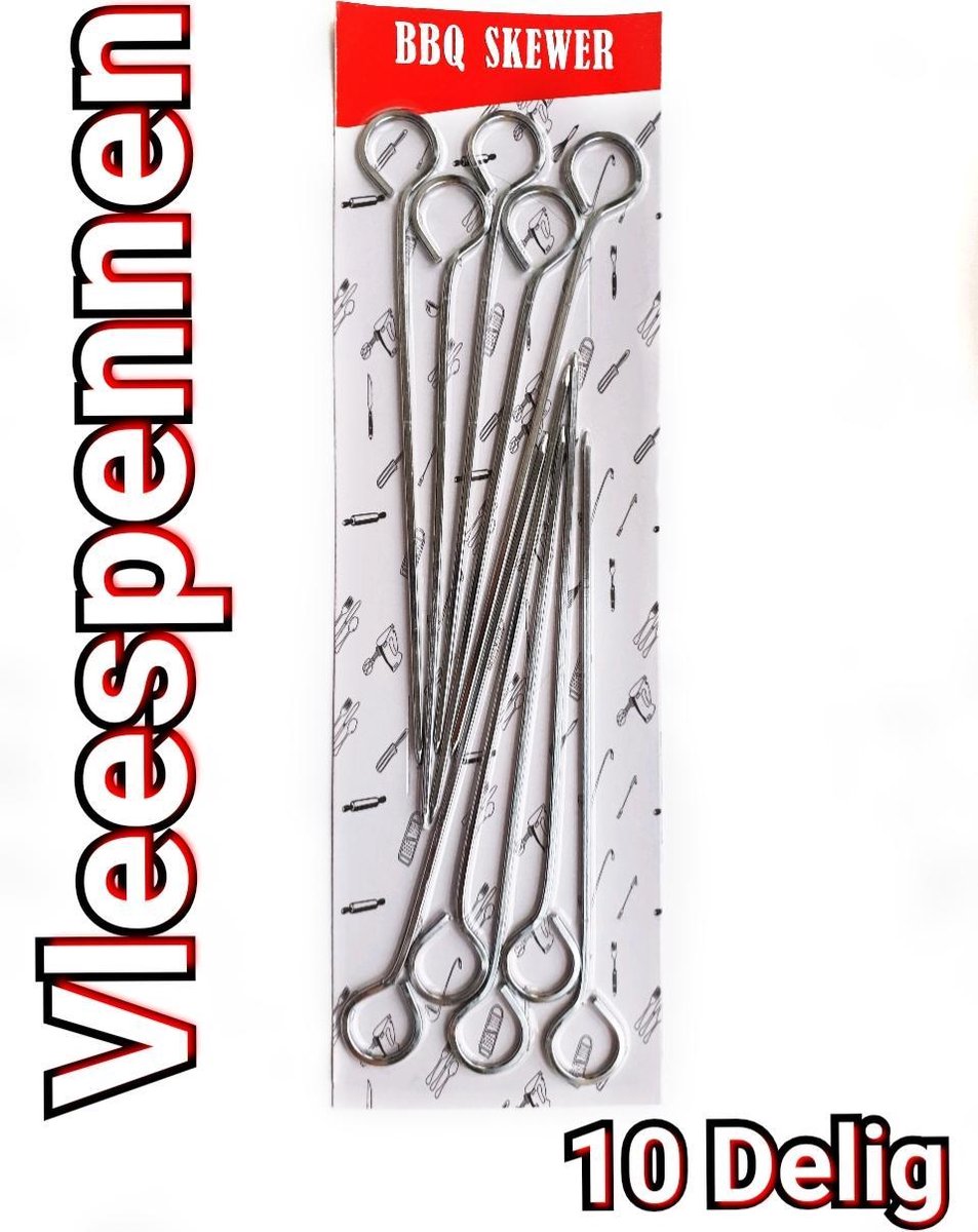 Vleespennen - 20 cm - 10 stuks