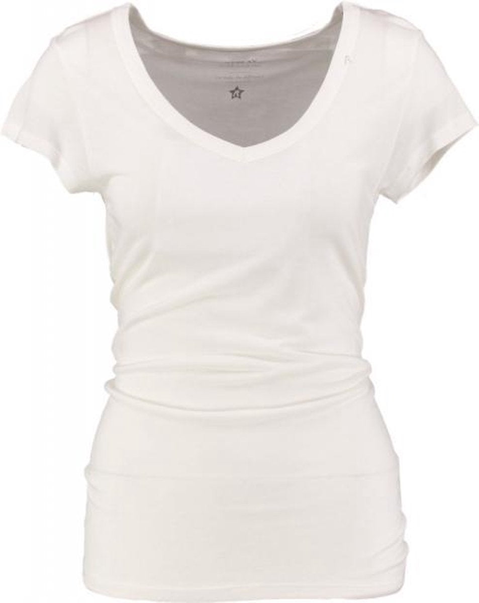 Replay zacht off white viscose shirt - valt kleiner - Maat L