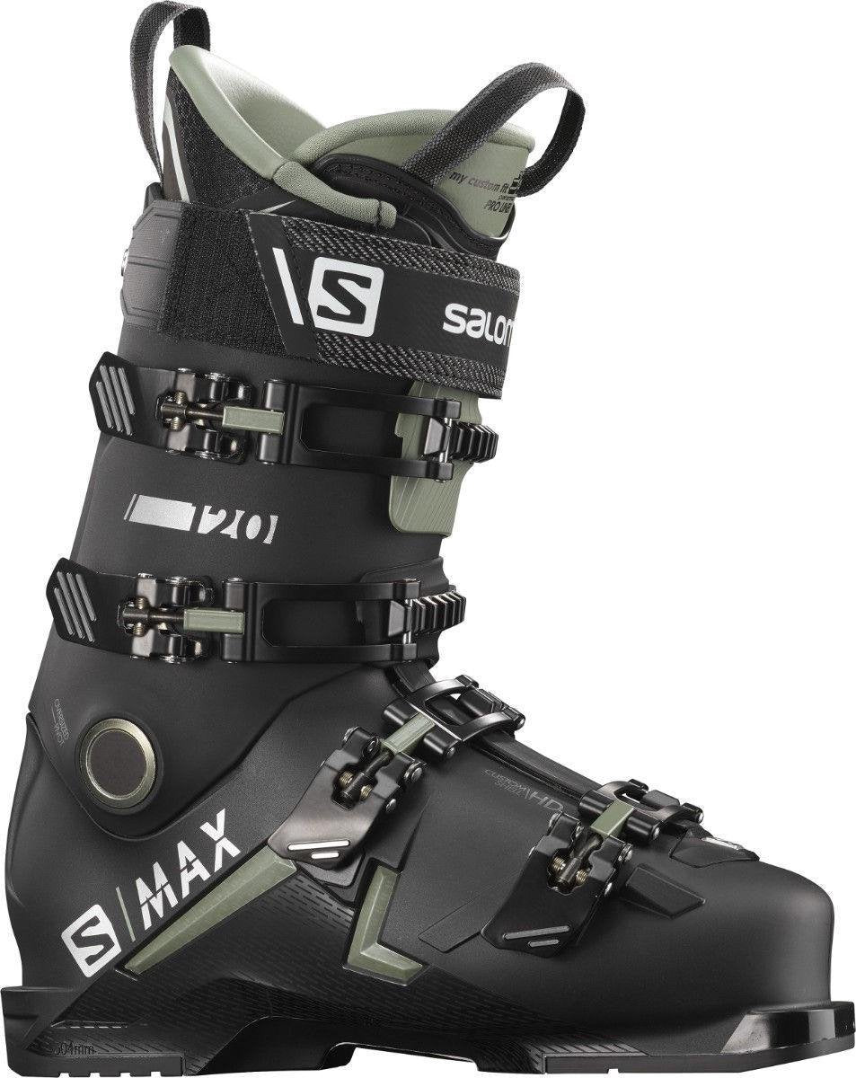 Salomon S/MAX 120 skischoen M - Black/oil green./si - Wintersport - Wintersport schoenen - Skischoenen