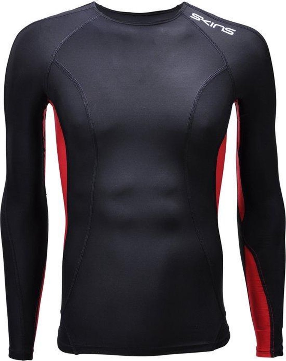 DNAMIC MENS L/S TOP BLACK/RED-XL