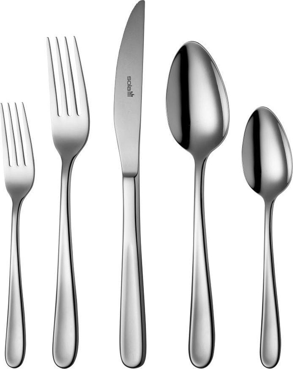 Sola - Bestekset Florence 6 Zilver Zilverwit edelstaal 18/10