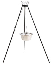 Driepoot 180 cm met RVS pot