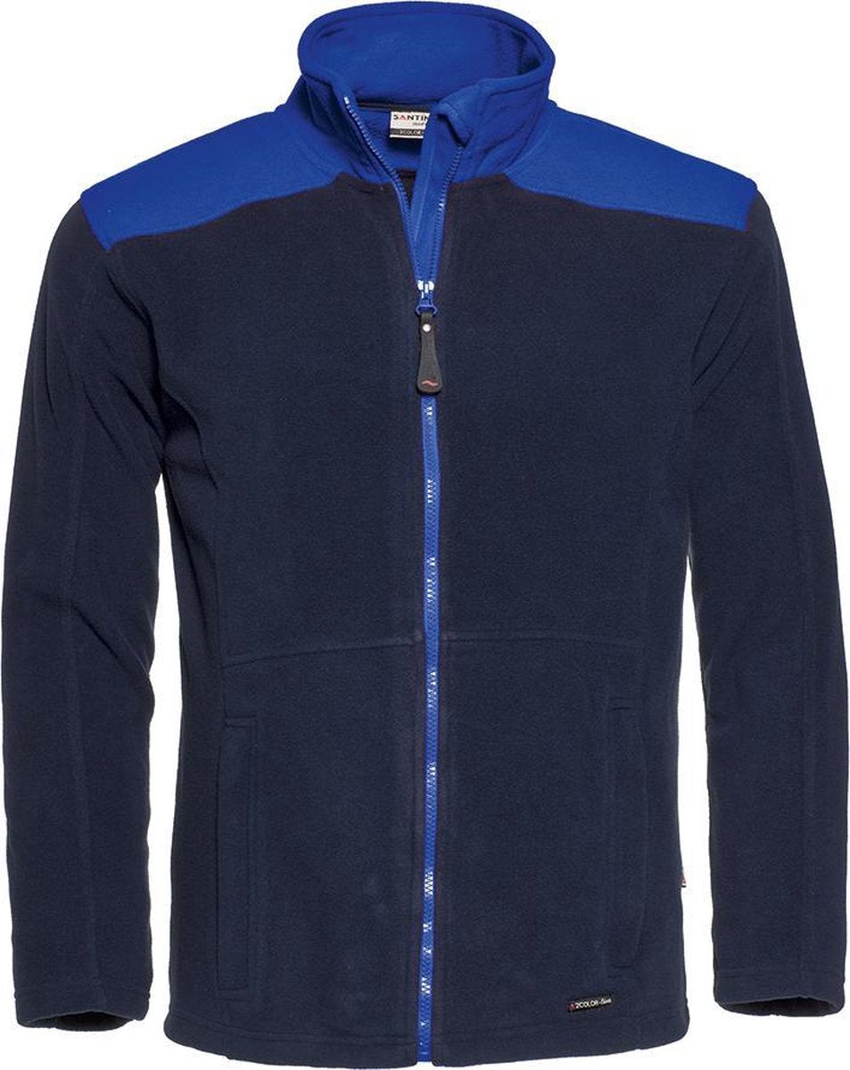 Santino fleece jack - 200137 - graphite / zwart - maat  XL