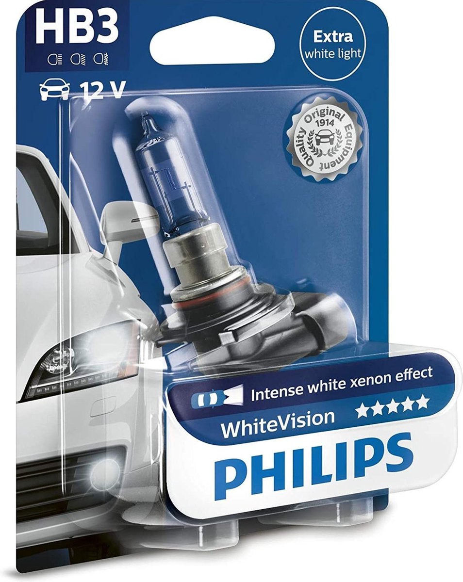 Philips Autolampen Hb3 Whitevision 12v/65w Wit