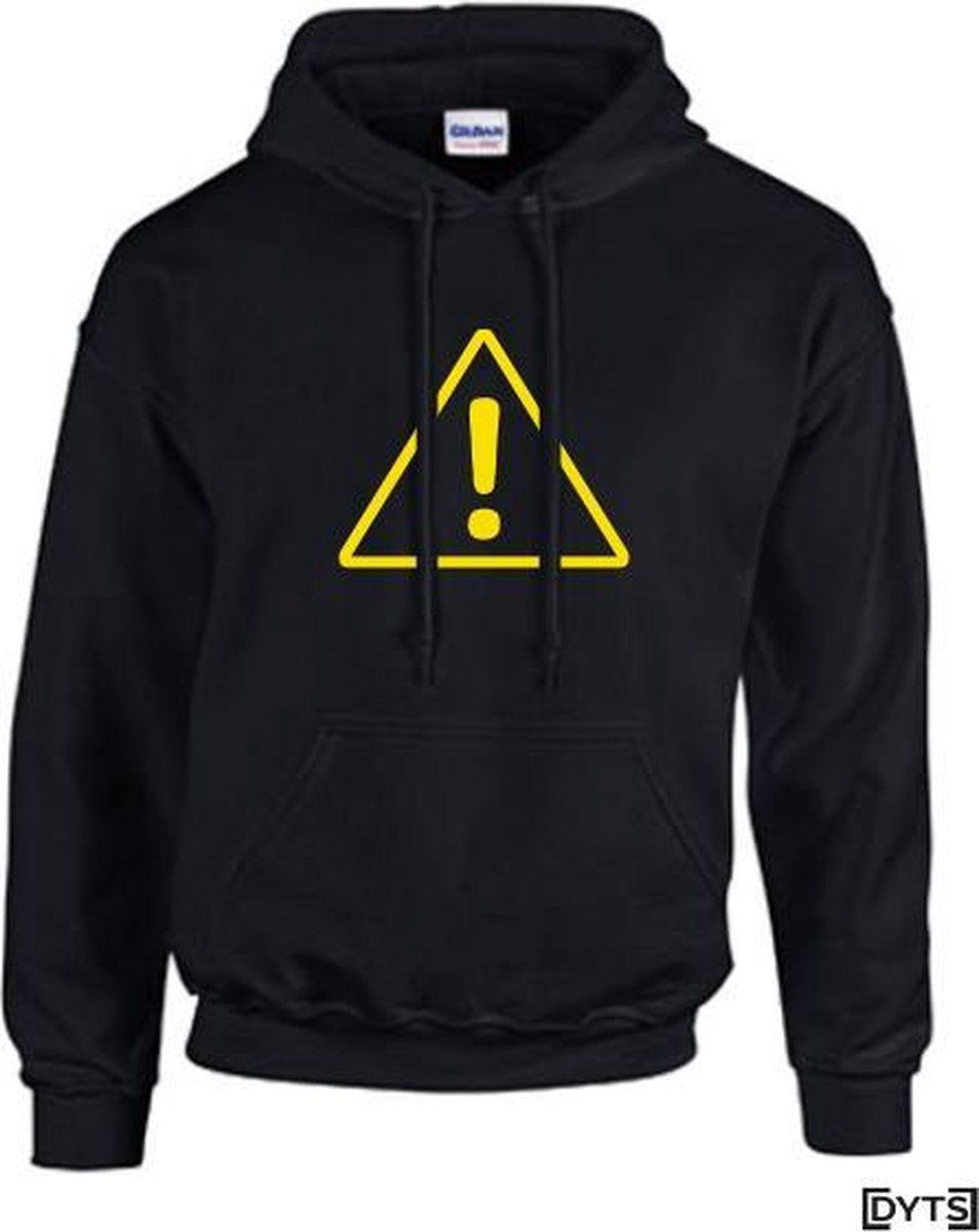 Hoodie | Gevarensymbolen | Uitroepteken - XXL