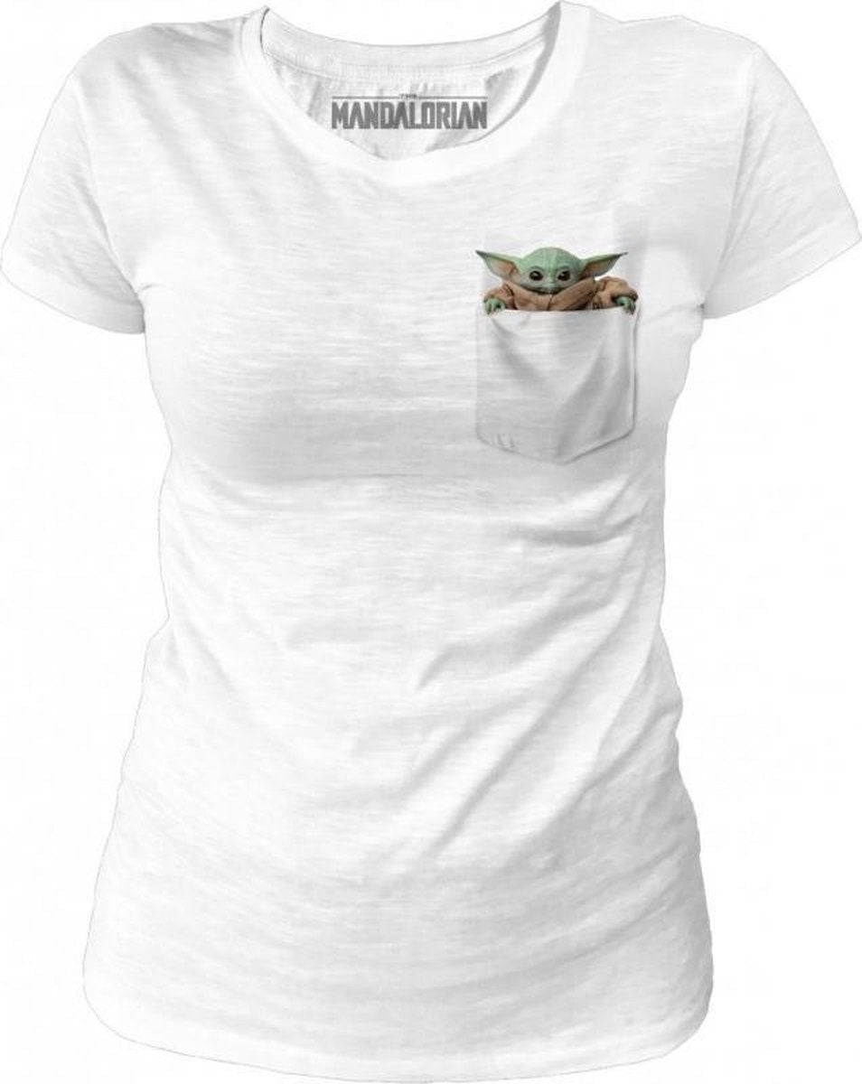 MANDALORIAN - T-Shirt Girl - The Child Pocket - (XL)