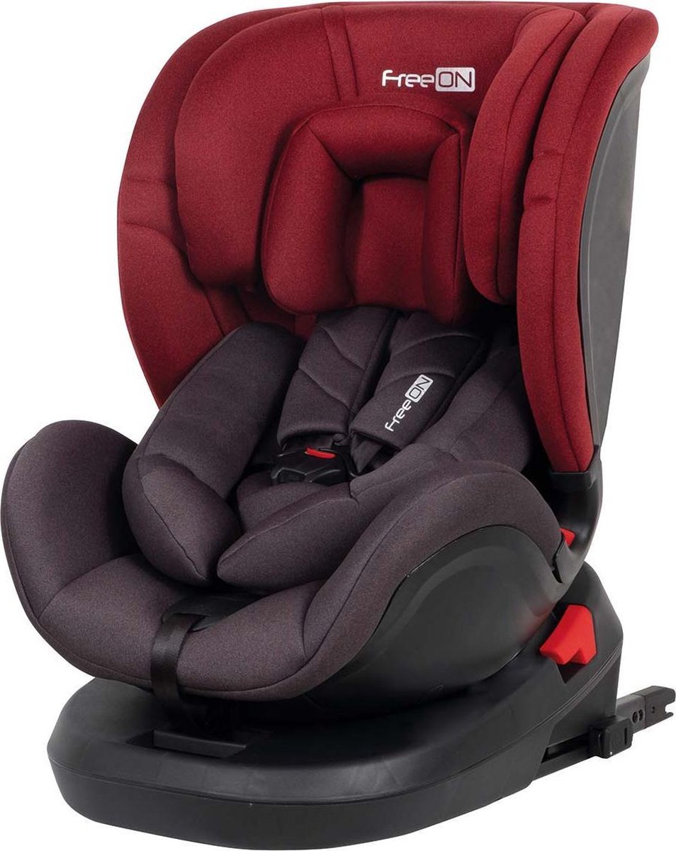 FreeON autostoel Linus 360° met isoFix Rood (0-36kg) - Groep 0-1-2-3 autostoel voor kinderen van 0 tot 12 jaar