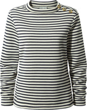 Craghoppers Sweater Balmoral Dames Polyester Blauw/wit Mt 36