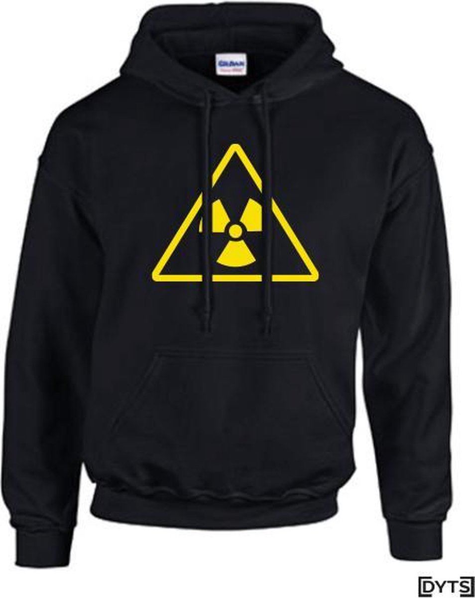 Hoodie | Gevarensymbolen | Radioactief - XL