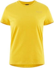Klättermusen T-shirt Runa Dames Katoen Geel Maat S