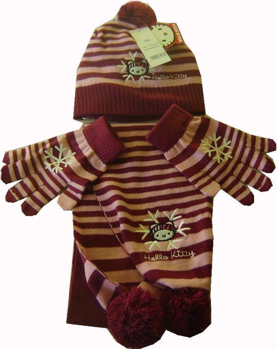 Gestreepte winterse set