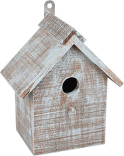 Flamingo Nestkastje gradus hout blauw/bruin 17x11x20cm