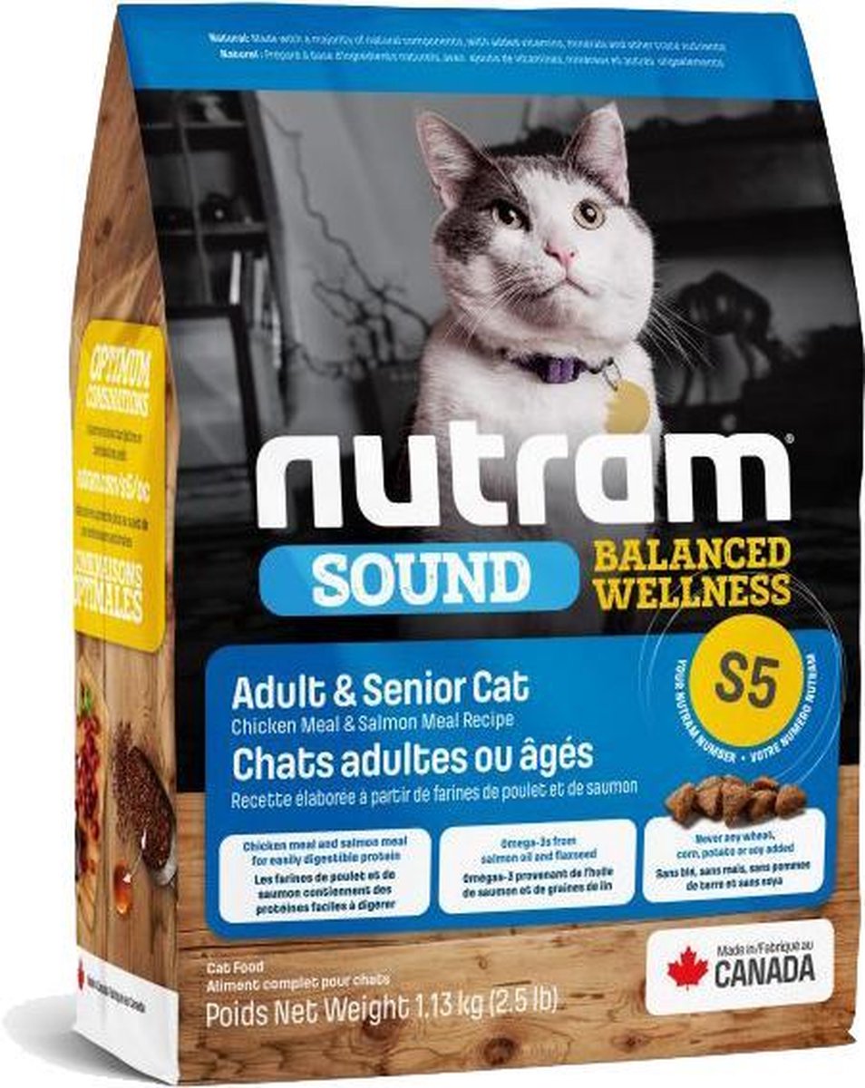 Nutram Adult/Senior Cat S5 - 1