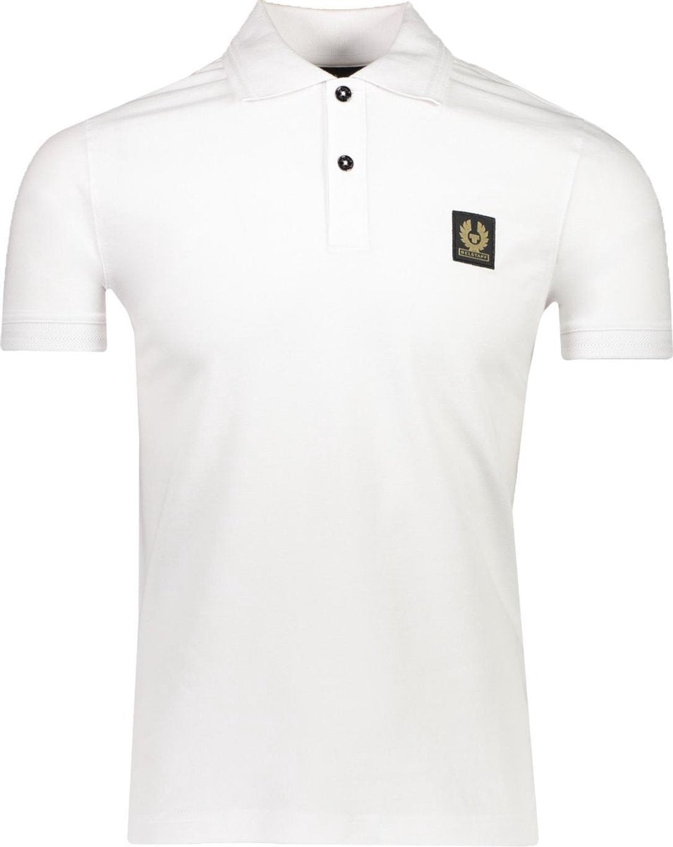 Belstaff Polo Wit Getailleerd - Maat XXL - Heren - Lente/Zomer Collectie - Katoen