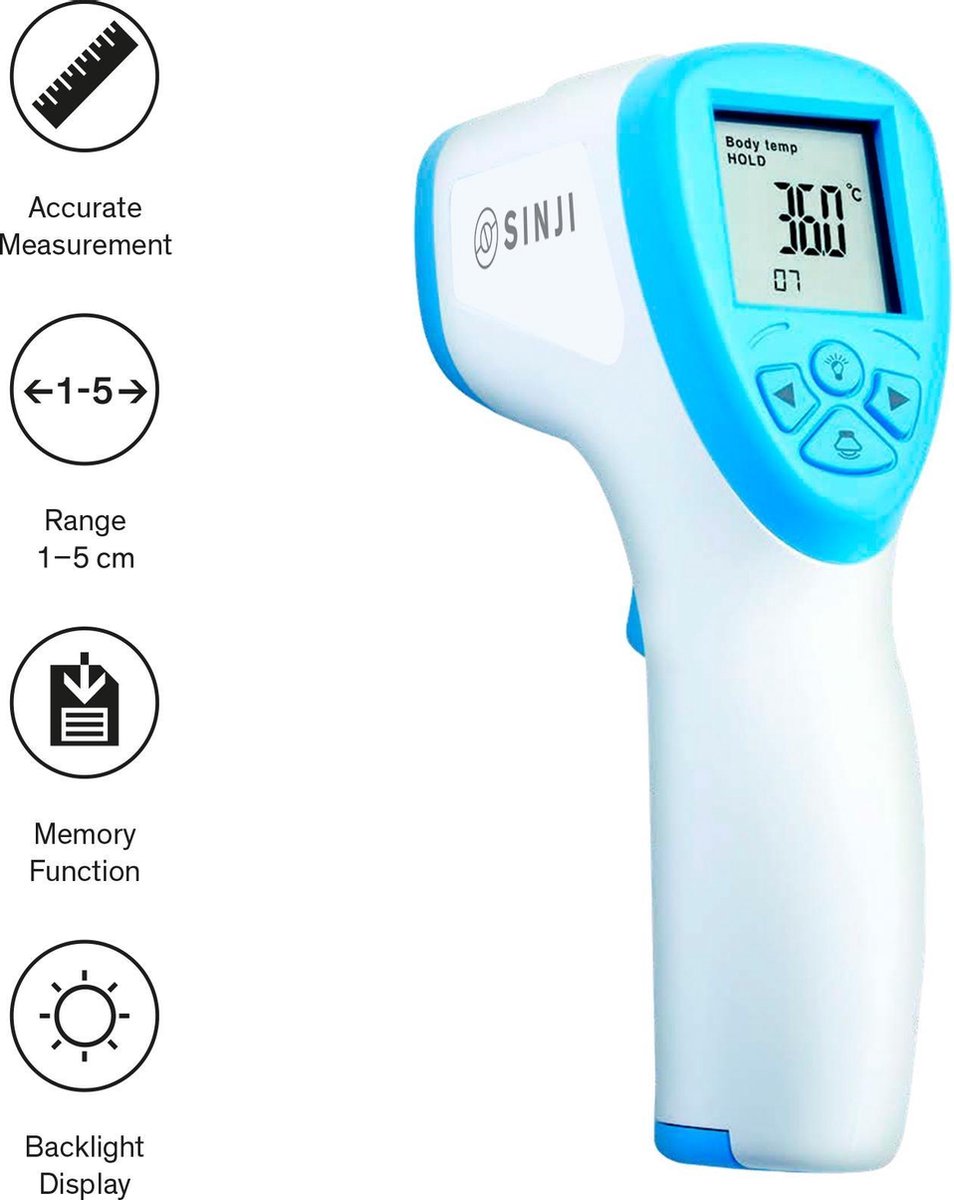 Sinji Infrarood Voorhoofd-thermometer