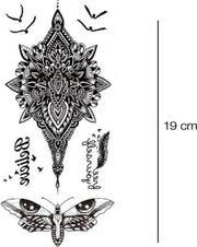 Mandala en Vlinder Neptattoo