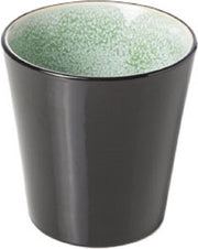 Cosy en Trendy Finesse Green Beker D9xh9.5cm - 34cl Aardewerk - (Set van 6) En Yourkitchen E-kookboek - Heerlijke Smulrecepten