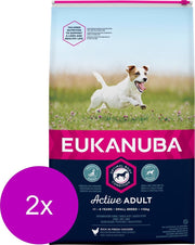 Eukanuba Active Adult Small Breed - Hondenvoer - 2 x Kip 12 kg