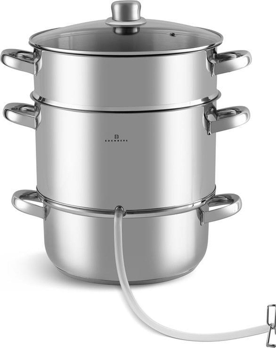 Edënbërg Classic Line - Stoomextractor - Ontsapper - Ø 26 cm - RVS - 8 liter