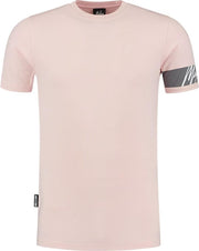 Malelions Captain T-Shirt - Pink/Matt Grey - S