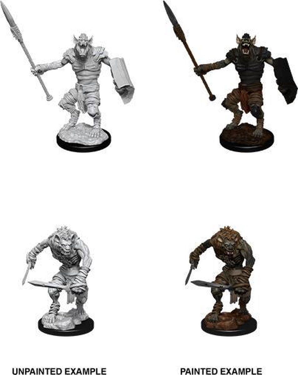 D&D Nolzur's Marvelous Miniatures Gnoll and Gnoll Flesh Gnawer