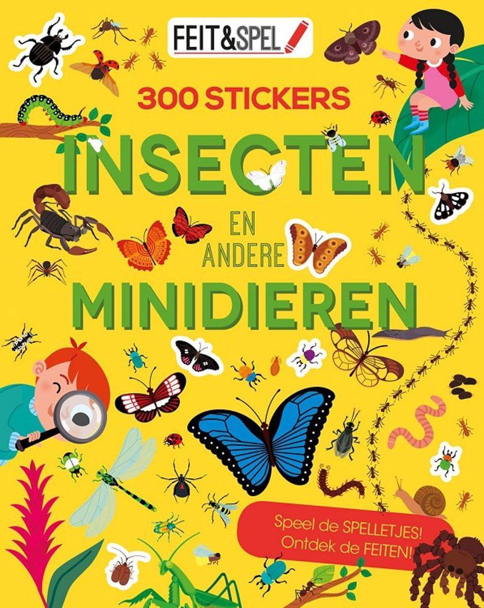 Kinderboeken Icob Insecten - Feit en spel. Insecten en minidieren (300 stickers)