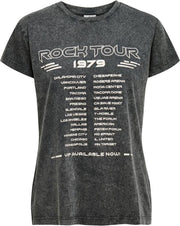 JDY FAROCK LIFE S/S PRINT TOP DENIM JRS - M