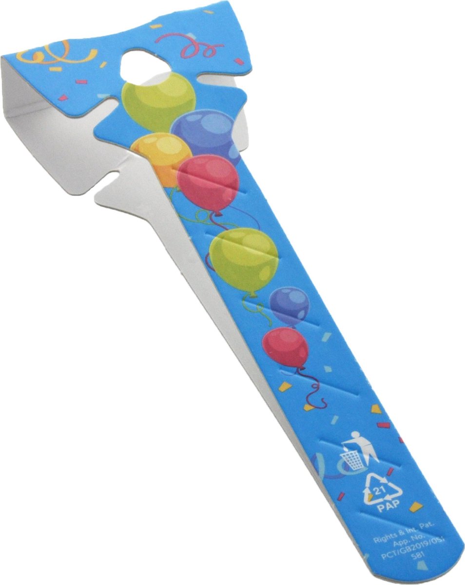 Ecologische ballonhouders (25 stuks) - kleurige print - 17