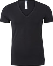 HOM Smart Cotton Tee-Shirt V Neck - zwart -  Maat S