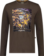 Haze&Finn T-shirt Lange Mouwen Bruin Met Opdruk (MU14-0003 - Delicioso)
