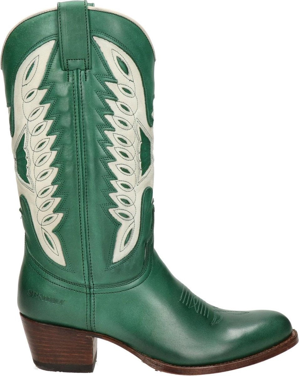 Sendra Debora Flex Dames Cowboylaarzen - Groen - Maat 40
