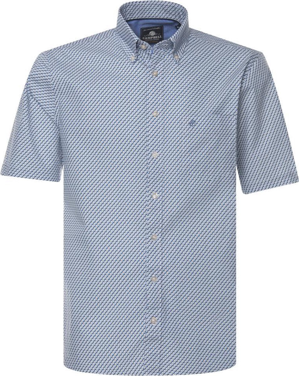 Campbell Classic Casual Overhemd Heren korte mouw
